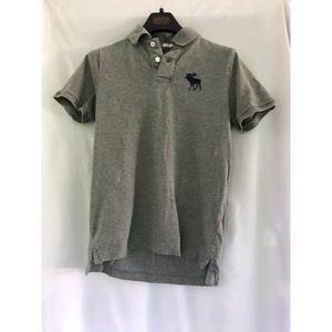 Light Grey Abercrombie Muscle Golf Shirt